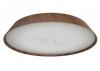 Noyer 610mm 50W Walnut Timber LED Oyster